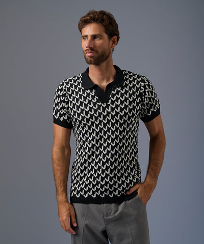 Polo PET Jacquard