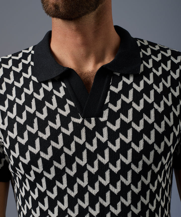 Polo PET Jacquard