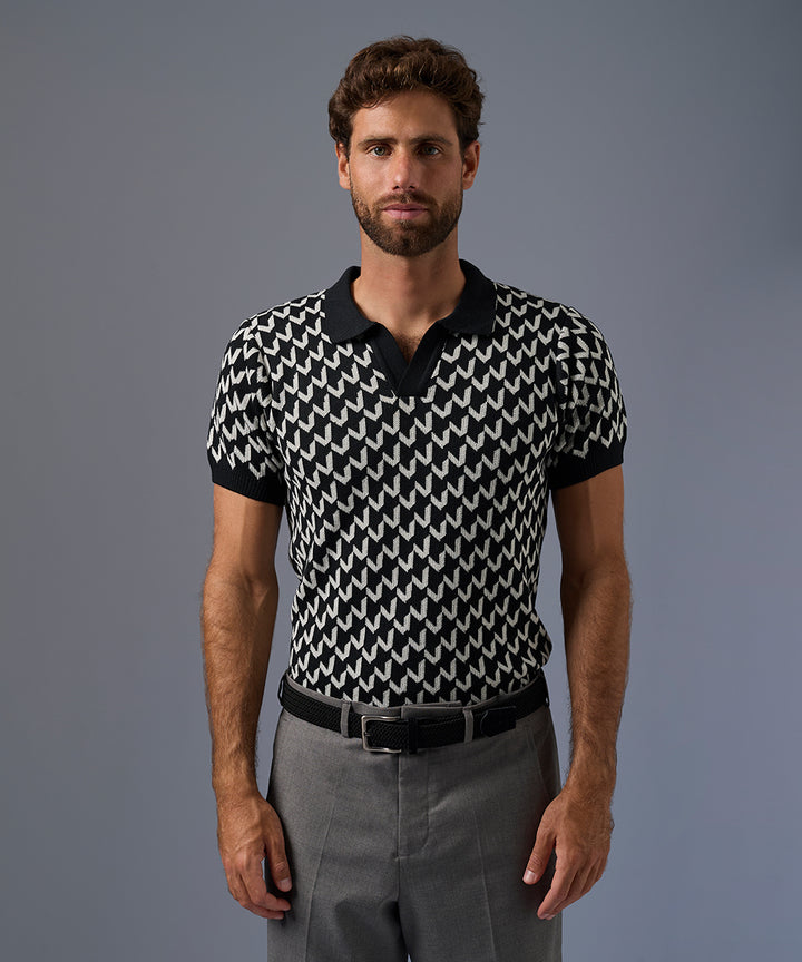 Polo PET Jacquard