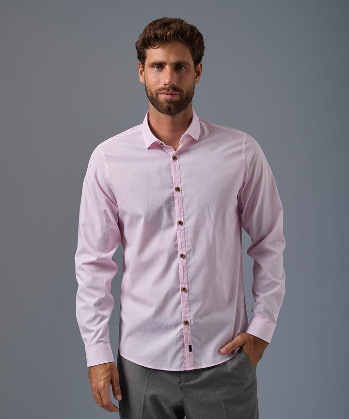 Camisa Pechera Ojal Classic Fit
