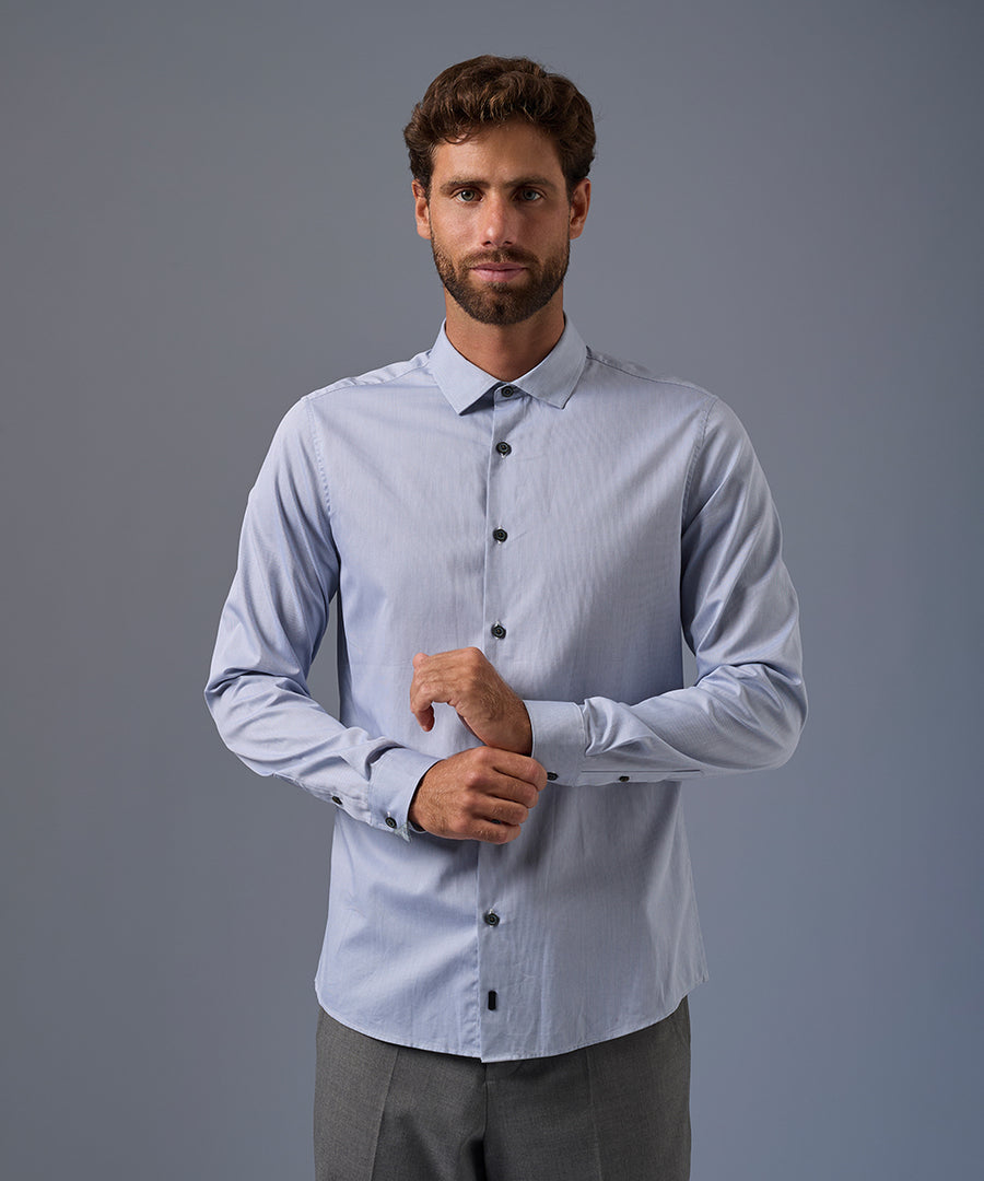 Camisa Dobby Cuello Spread Classic Fit