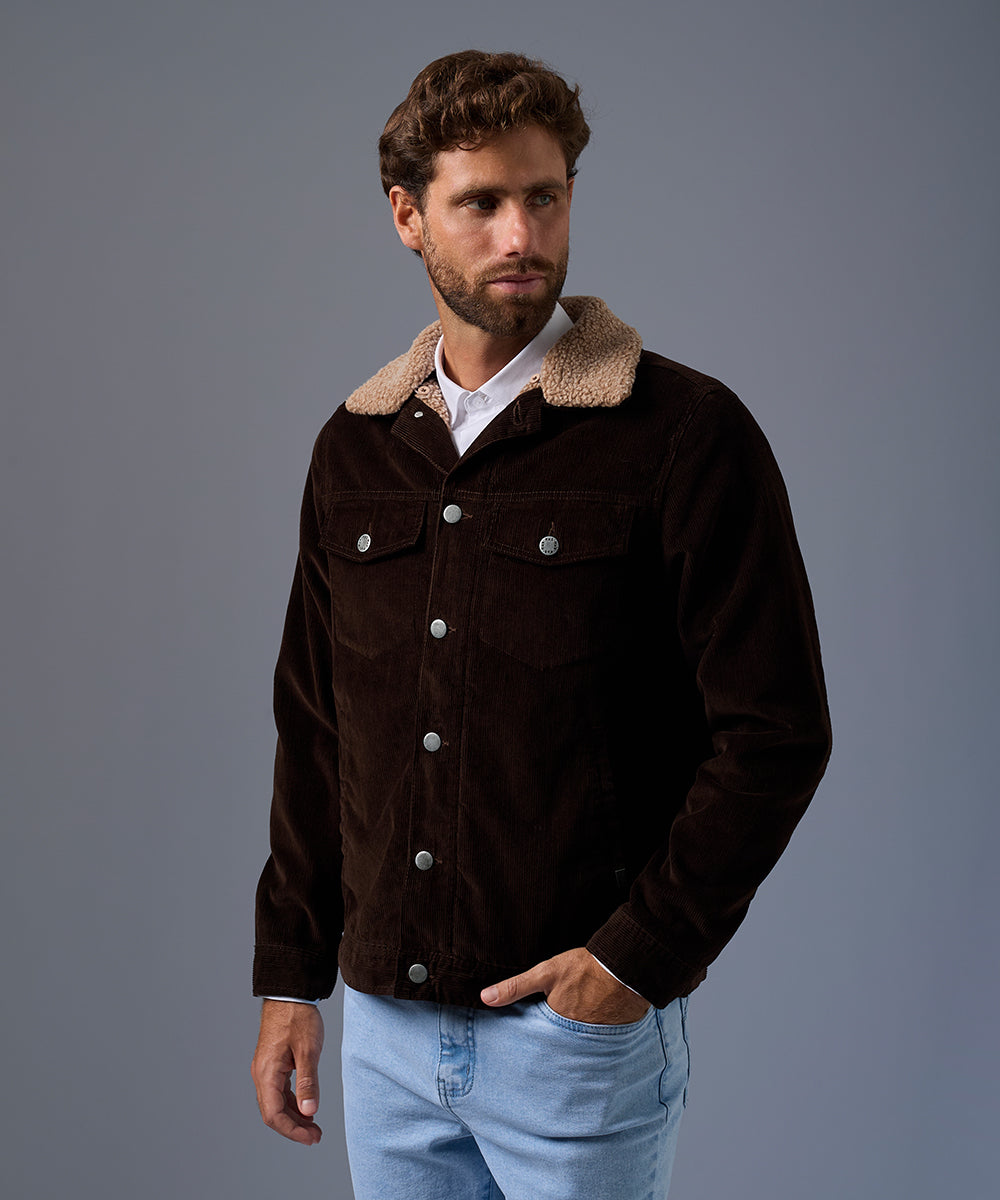 Casaca Corduroy con Sherpa