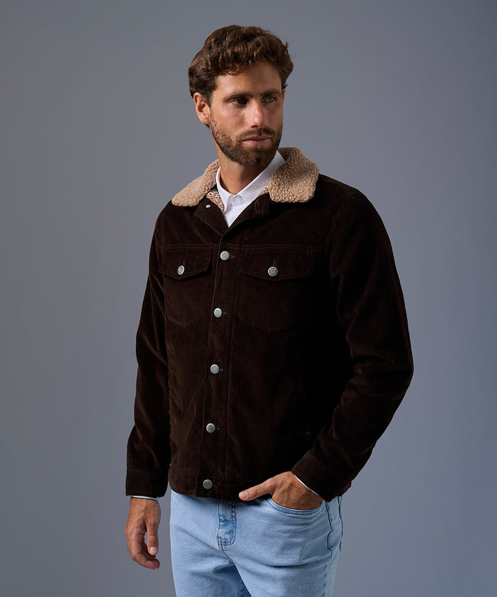 Casaca Corduroy con Sherpa