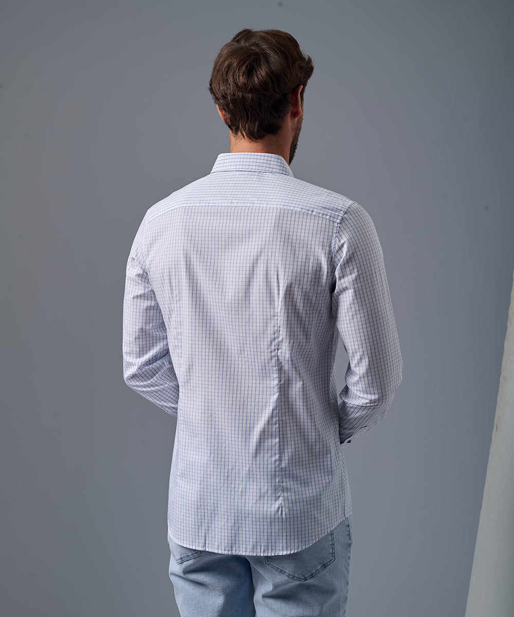 Camisa Pechera Ojal Slim Fit