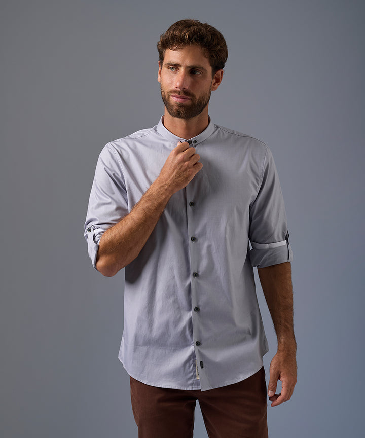 Camisa Roll Up Micro Button Down Classic Fit