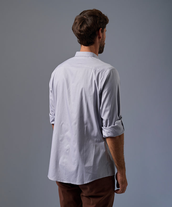 Camisa Roll Up Micro Button Down Classic Fit