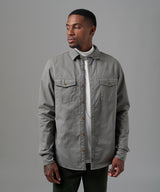 CAMISA MANGA LARGA SOBRECAMISA CLASSIC FIT PLOMO OI25