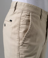 PANTALON DRILL PRETINA INT. CONTRASTE SLIM FIT HUESO OI25