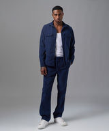 CAMISA MANGA LARGA CORDUROY CLASSIC FIT AZUL MARINO OI25