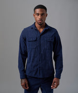 CAMISA MANGA LARGA CORDUROY CLASSIC FIT AZUL MARINO OI25