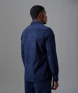 CAMISA MANGA LARGA CORDUROY CLASSIC FIT AZUL MARINO OI25