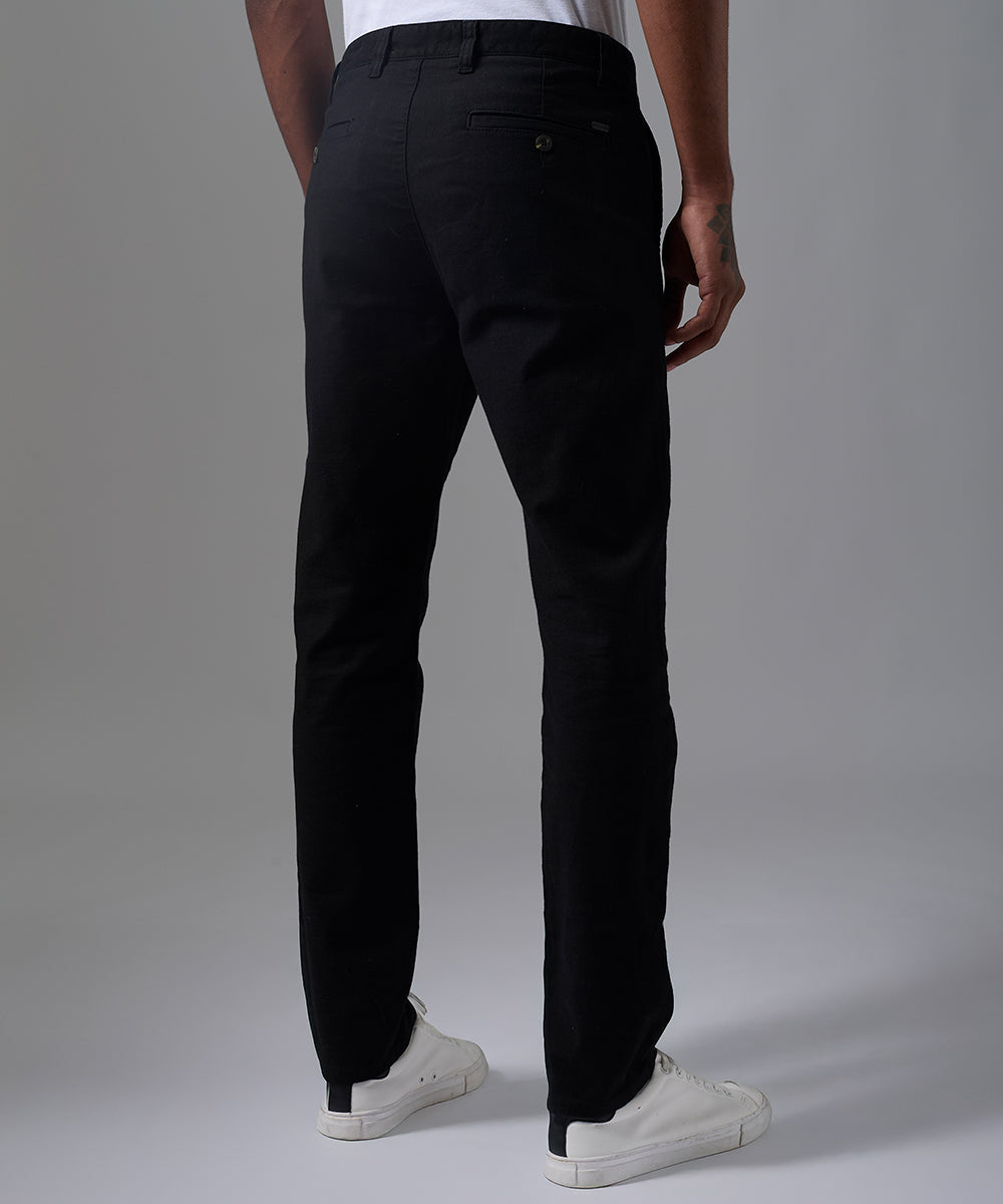 PANTALON DRILL PRETINA INT. CONTRASTE SLIM FIT NEGRO OI25