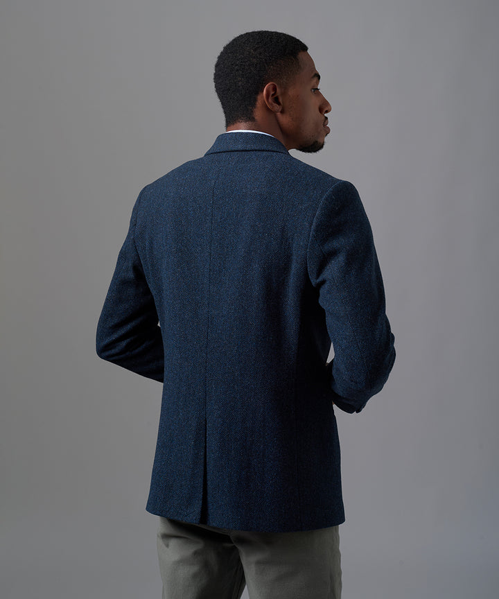 BLAZER LANA CUELLO SOLAPA AZUL MARINO OI25