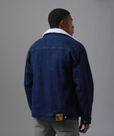 CASACA DENIM SOBRETEÑIDO CON SHERPA INDIGO OI25