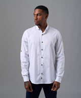 CAMISA MANGA LARGA MICRO B. DOWN CLASSIC FIT BLANCO OI25
