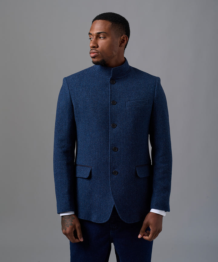 BLAZER LANA CUELLO MAO AZUL OI25