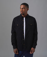 CAMISA MANGA LARGA SOBRECAMISA CLASSIC FIT NEGRO OI25