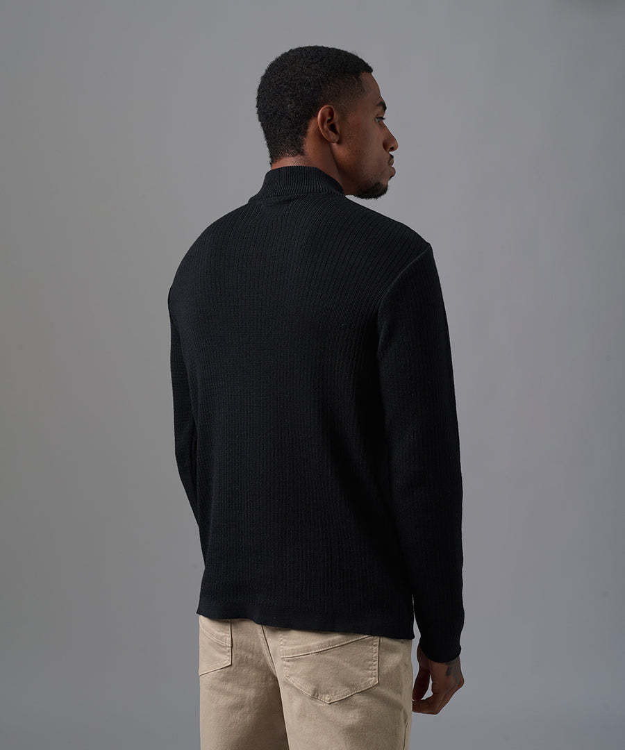 CHOMPA PET CUELLO ALTO NEGRO OI25