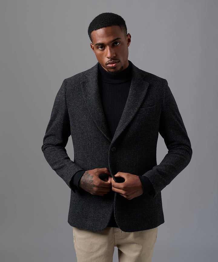 BLAZER LANA CUELLO SOLAPA NEGRO OI25