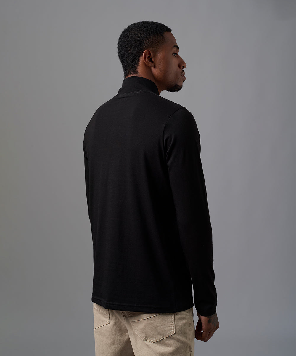 POLO MANGA LARGA JERSEY CAFARENA NEGRO OI25