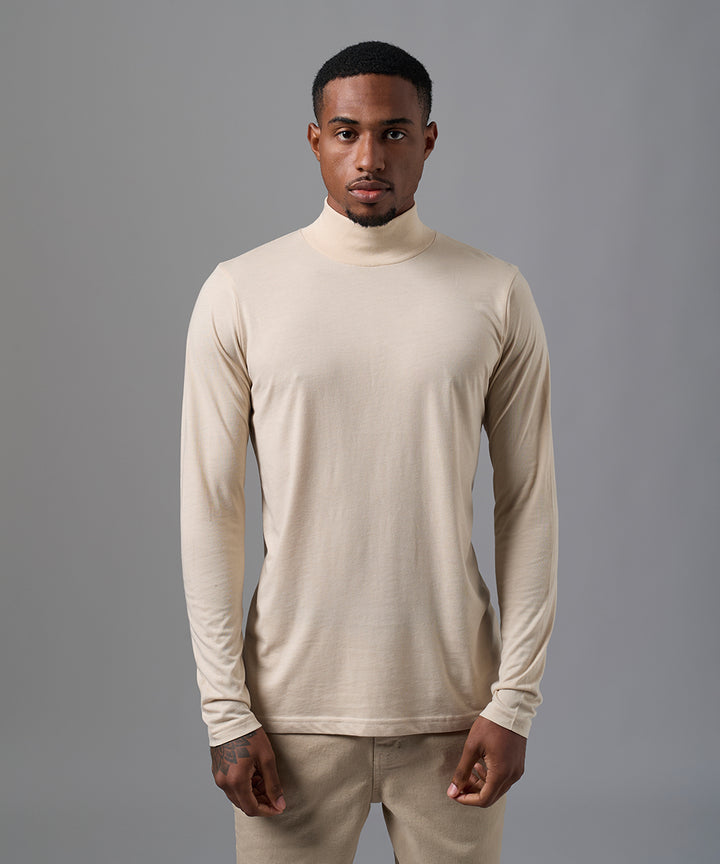 POLO MANGA LARGA JERSEY CAFARENA BEIGE OI25