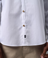 CAMISA MANGA LARGA PECHERA OJAL CLASSIC FIT BLANCO OI25