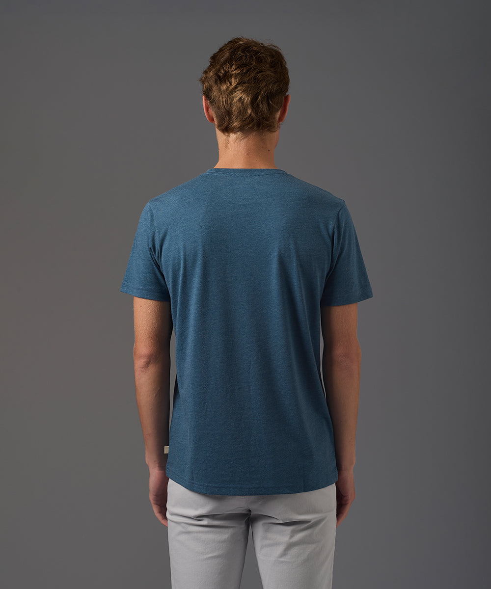 POLO MANGA CORTA JERSEY CUELLO REDONDO BASICO COBALTO PV26