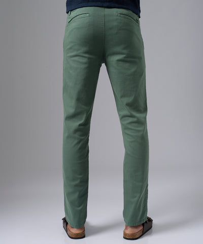 PANTALON DRILL FLAT FRONT SLIM FIT VERDE PV25