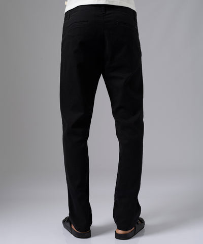 PANTALON DRILL FLAT FRONT SLIM FIT NEGRO PV25