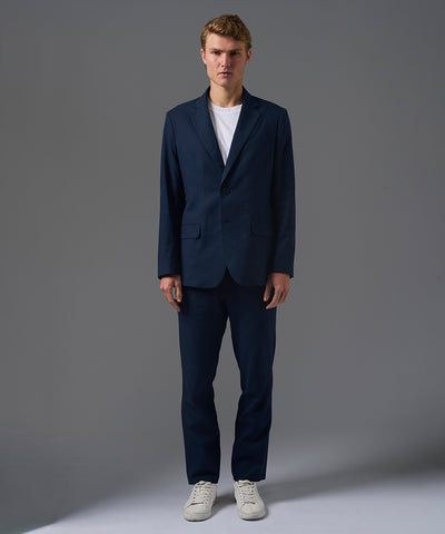 BLAZER LINO ALGODON AZUL MARINO PV26