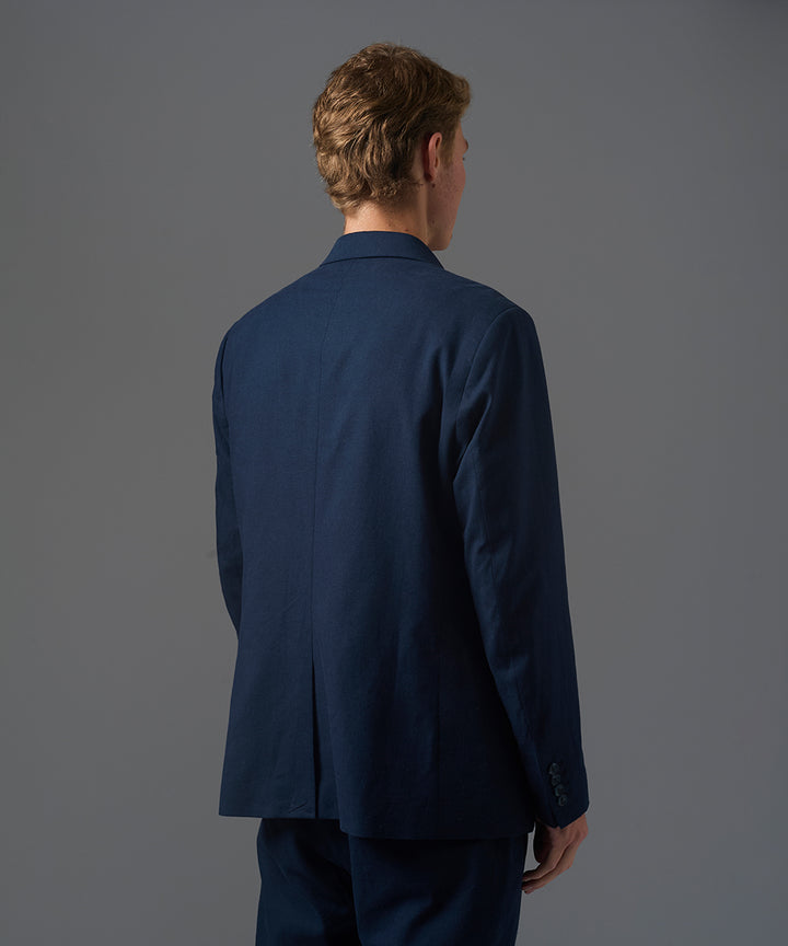 BLAZER LINO ALGODON AZUL MARINO PV26
