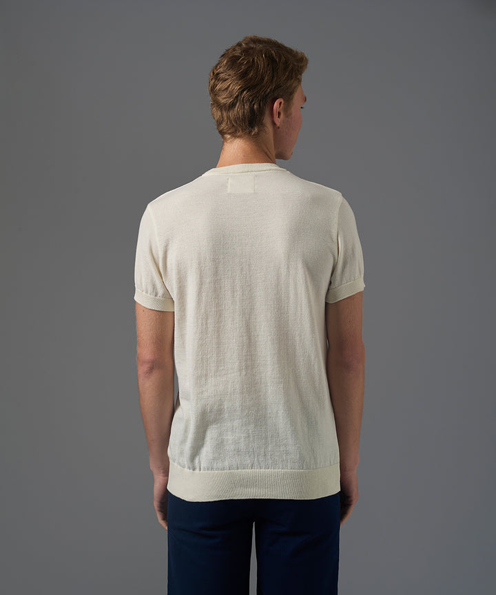 POLO MANGA CORTA PET BASICO CUELLO REDONDO HUESO PV26