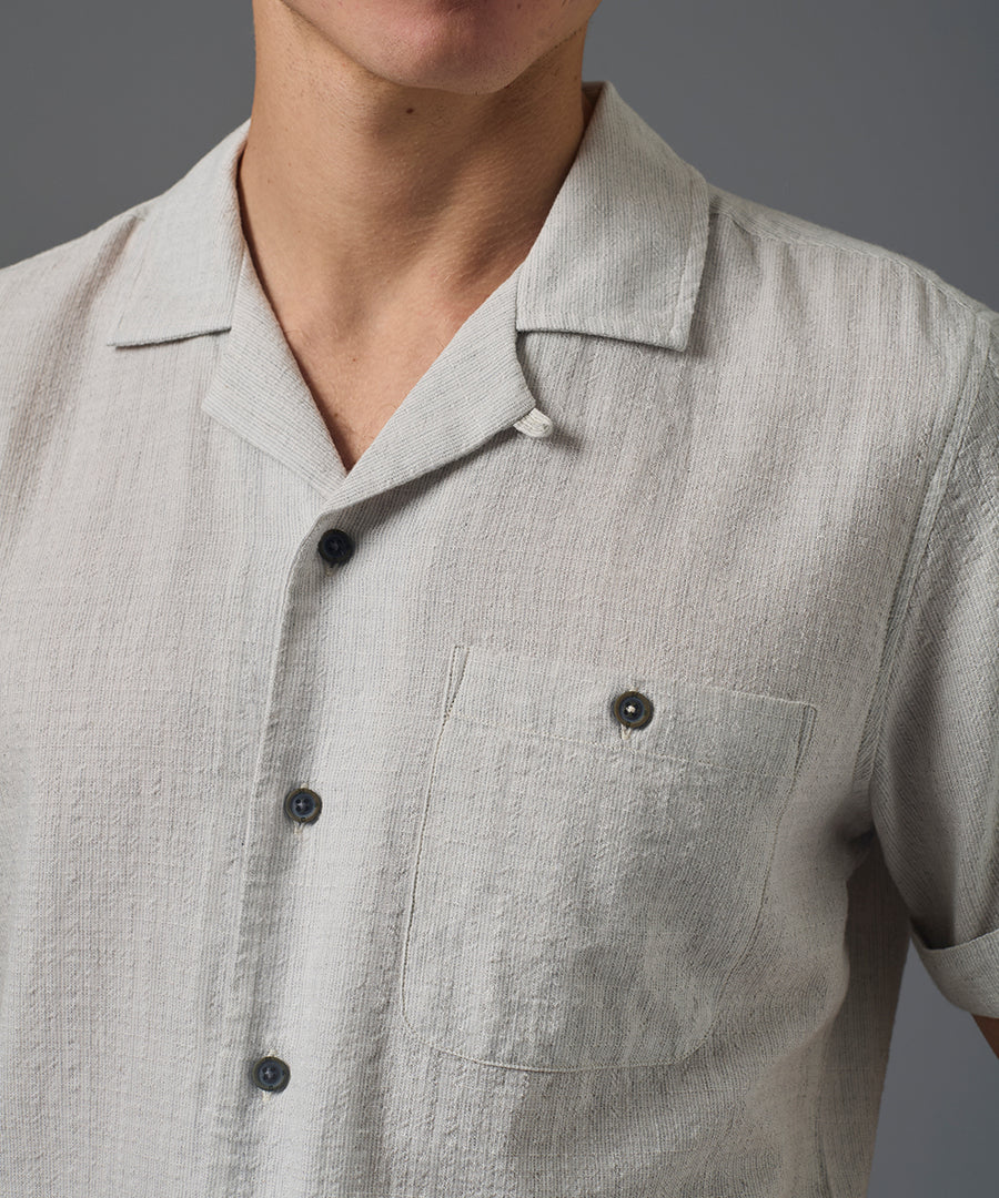 CAMISA MANGA CORTA LOOK LINO SLIM FIT PV26