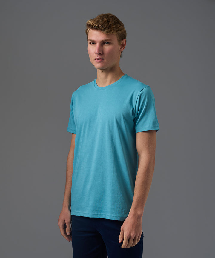 POLO MANGA CORTA JERSEY CUELLO REDONDO BASICO TURQUESA PV26