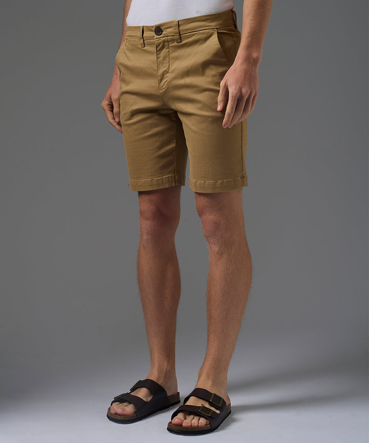 BERMUDA DRILL ATRAQUES SLIM FIT KHAKI PV26