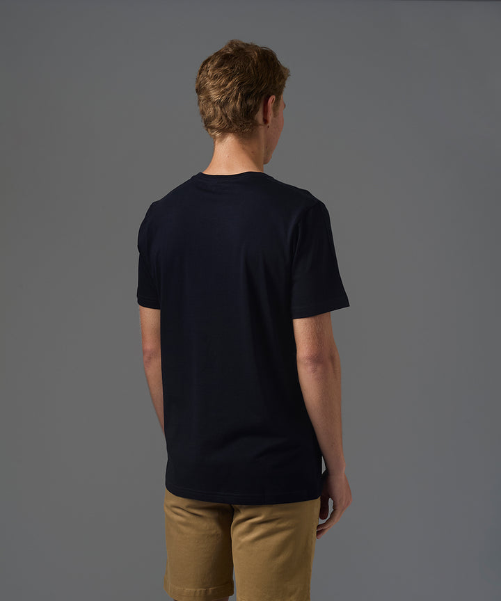 POLO MANGA CORTA PAISAJE AZUL PV26