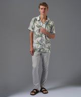 CAMISA MANGA CORTA CHALIS CUELLO RESORT CLASSIC FIT ESTAMPADO VERDE PV26