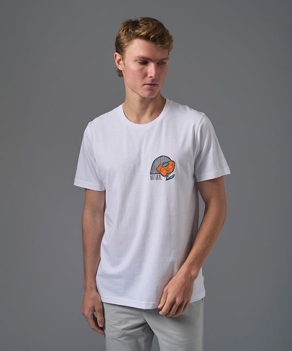 POLO MANGA CORTA NATURAL BLANCO PV26