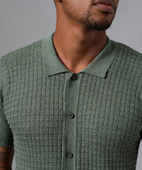 POLO MANGA CORTA TEJIDO PET CUELLO CAMISERO VERDE PV25