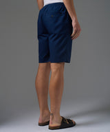 BERMUDA LOOK LINO CON ELASTICO CLASIC FIT AZUL MARINO PV26