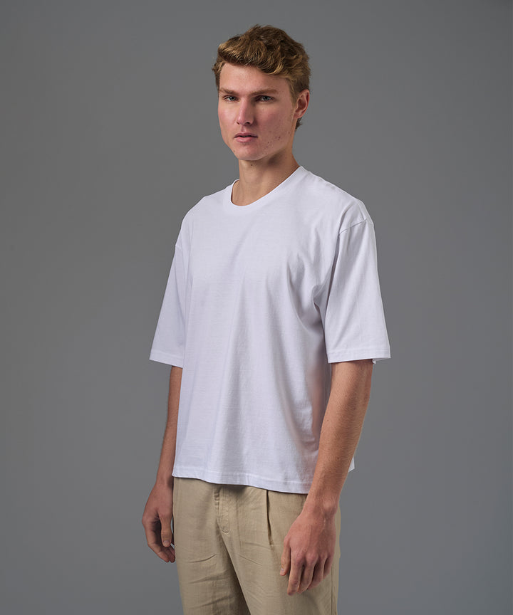 POLO MANGA CORTA JERSEY BOXY FIT BLANCO PV26