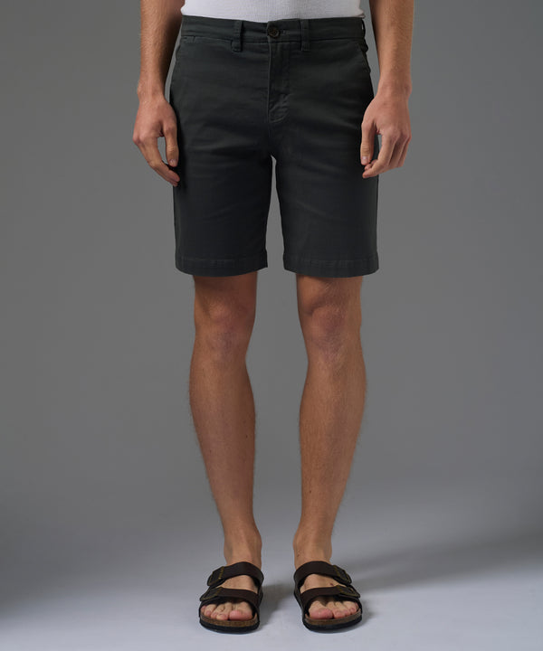 BERMUDA DRILL ATRAQUES SLIM FIT PLOMO PV26