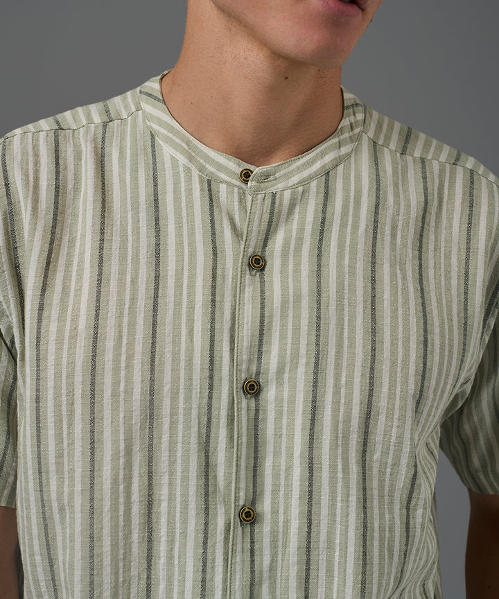 CAMISA MANGA CORTA LOOK LINO CUELLO NERU CLASSIC FIT PV26