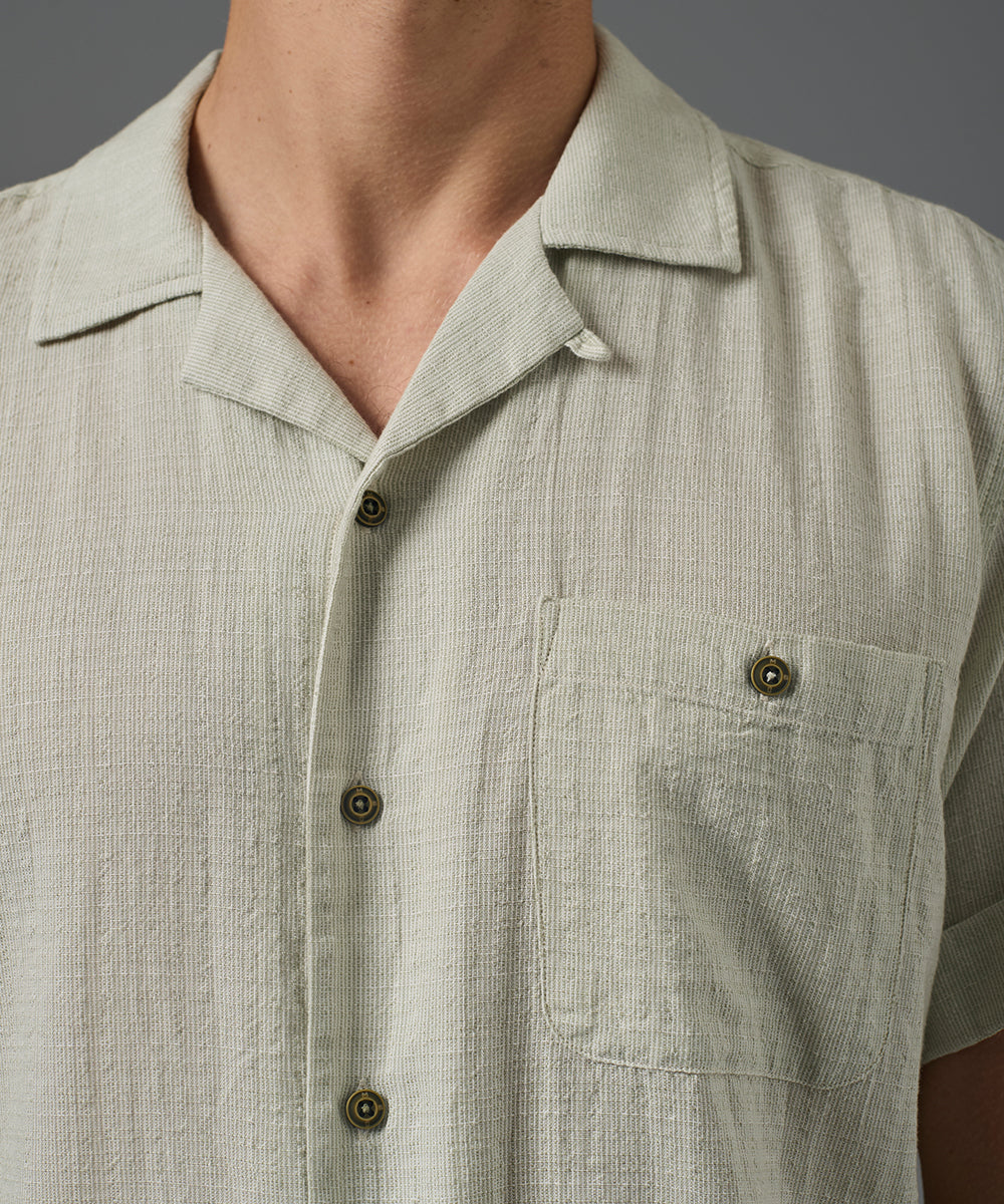 CAMISA MANGA CORTA LOOK LINO SLIM FIT PV26