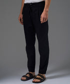 PANTALON LOOK LINO CLASSIC FIT NEGRO PV26