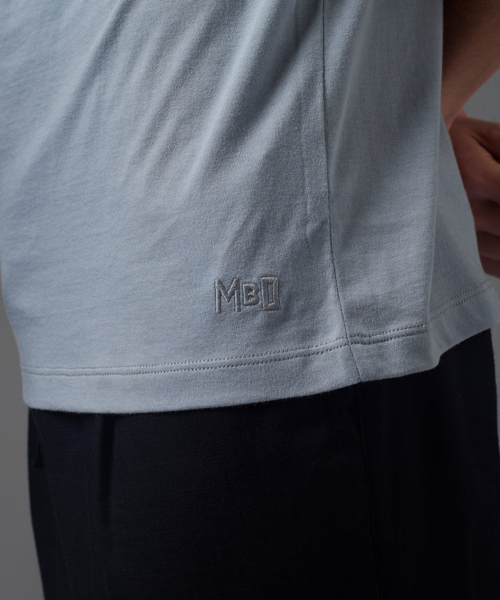 POLO MANGA CORTA JERSEY CUELLO RECTILINEO GRIS PV26