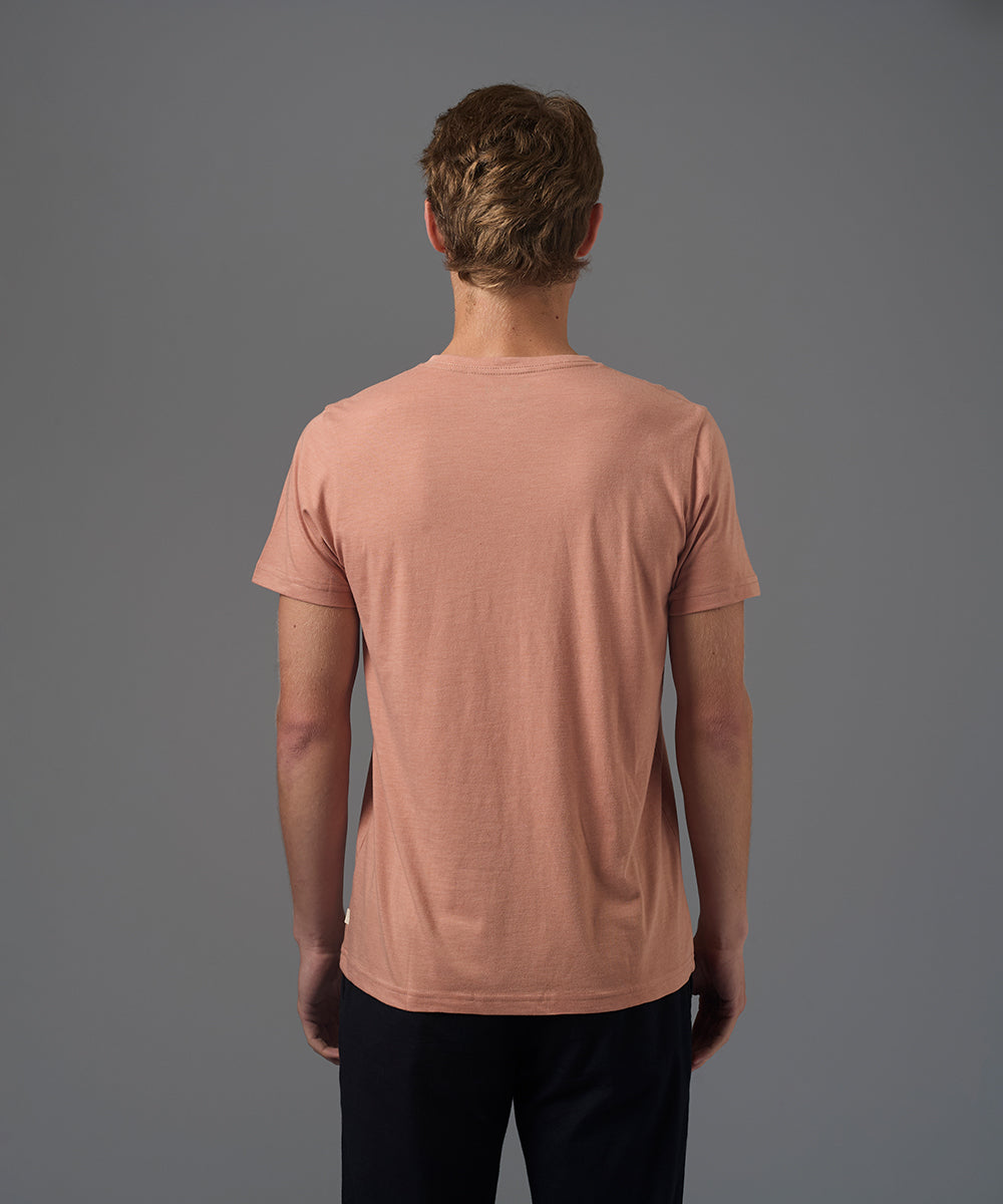 POLO MANGA CORTA JERSEY CUELLO V BASICO SALMON PV26