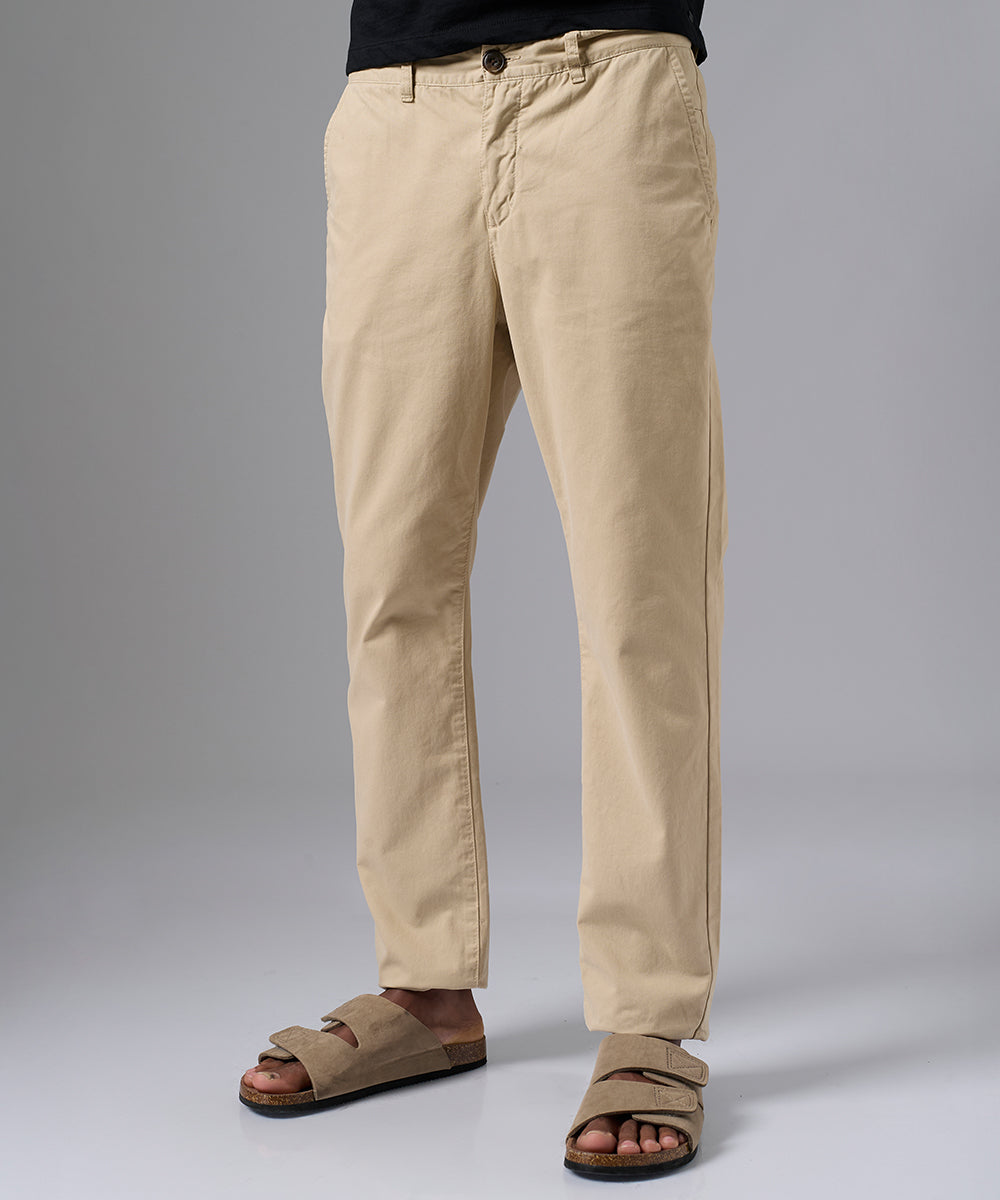 PANTALÓN DRILL SLIM FIT BEIGE PV25