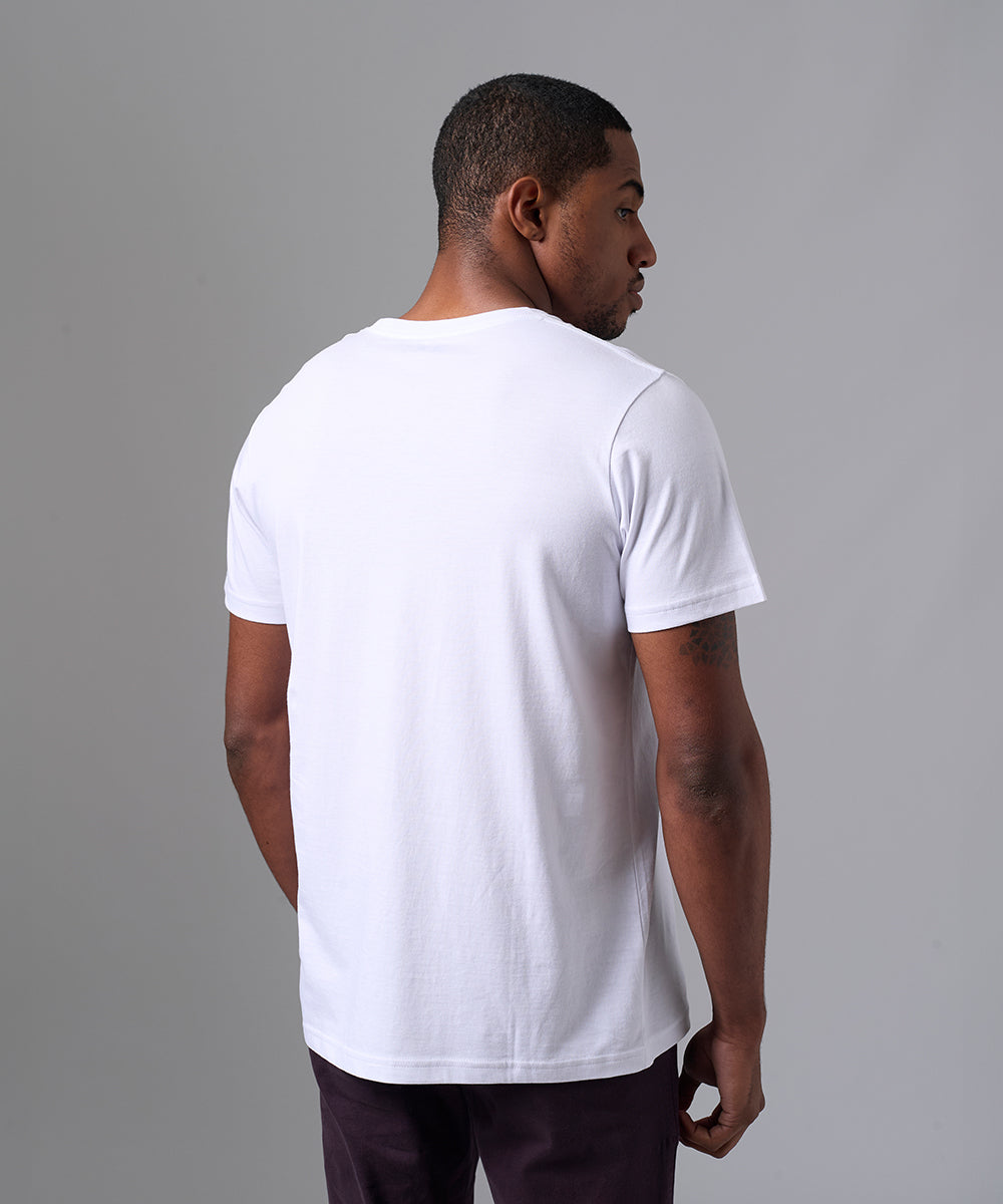 POLO MANGA CORTA BASICO CUELLO REDONDO BLANCO OI25