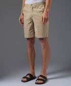 BERMUDA LOOK LINO CON ELASTICO CLASIC FIT BEIGE PV26